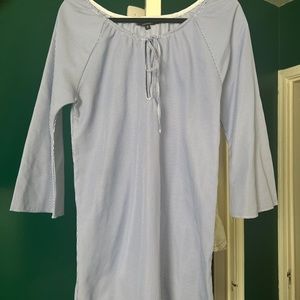 Off the shoulder striped dress